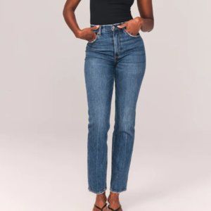 Curve Love 90s Ultra High Rise Straight Jeans - Dark Wash